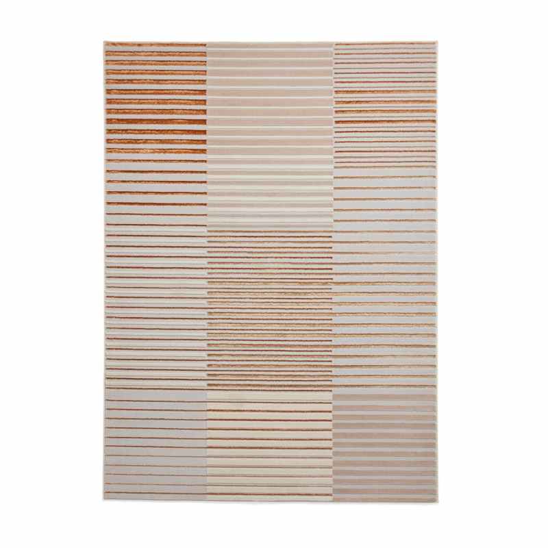 Apollo 2681 Modern Geometric Block Rugs in Bronze Grey