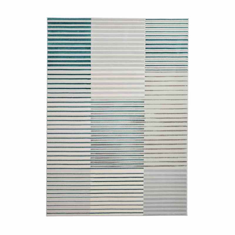 Apollo 2681 Modern Geometric Block Rugs in Grey Green