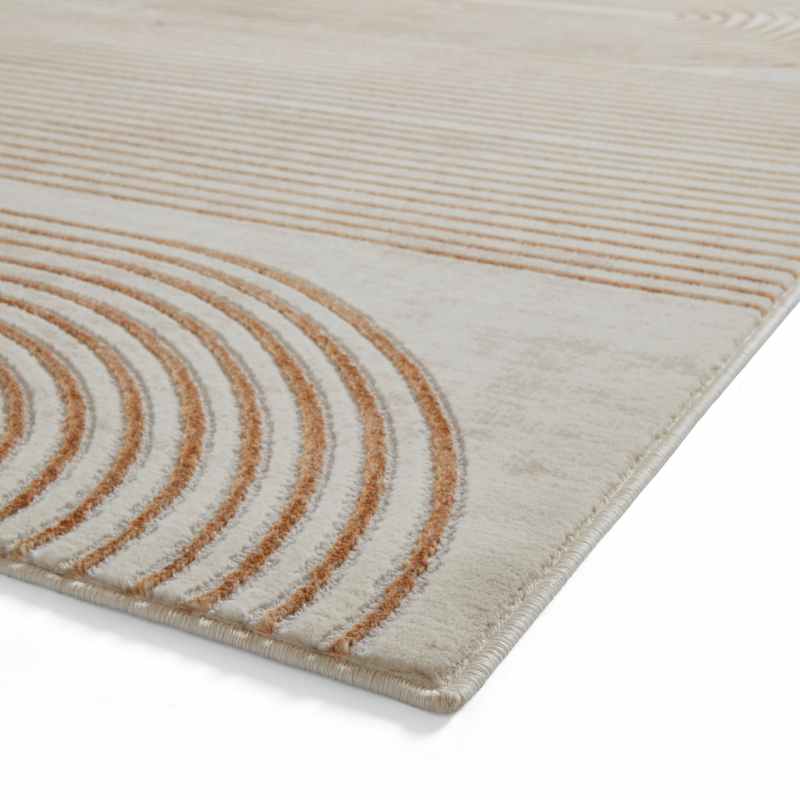 Apollo 2683 Modern Art Deco Geometric Rugs in Bronze Grey