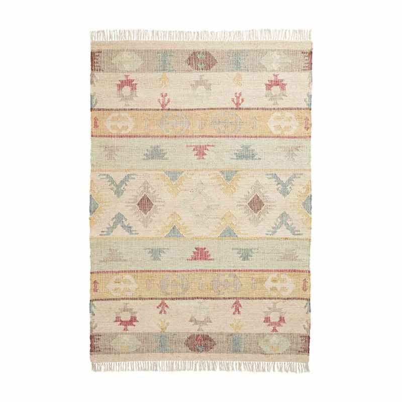 Bazaar 17457 Jute Aztec Rugs in Multi