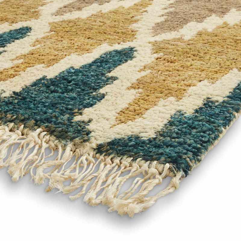Hemp 21470 Modern Geometric Rugs in Multi