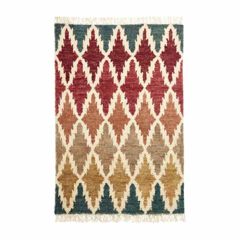 Hemp 21470 Modern Geometric Rugs in Multi