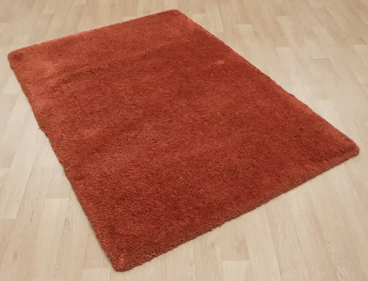 Asiatic lulu spice Orange Living Room Shaggy Rug.