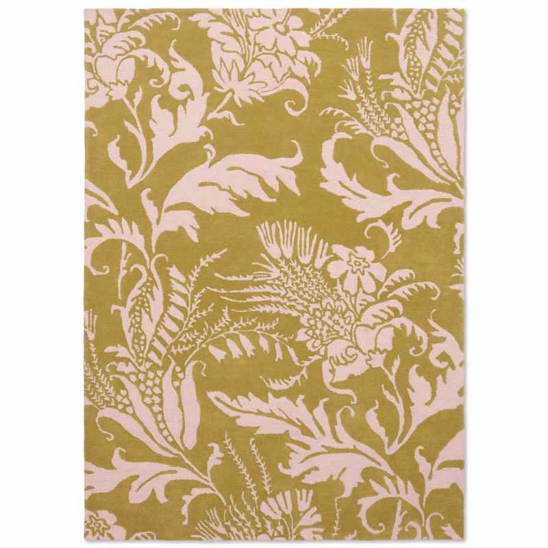 Baroque 162906 Wool Rugs by Ted Baker in Yellow