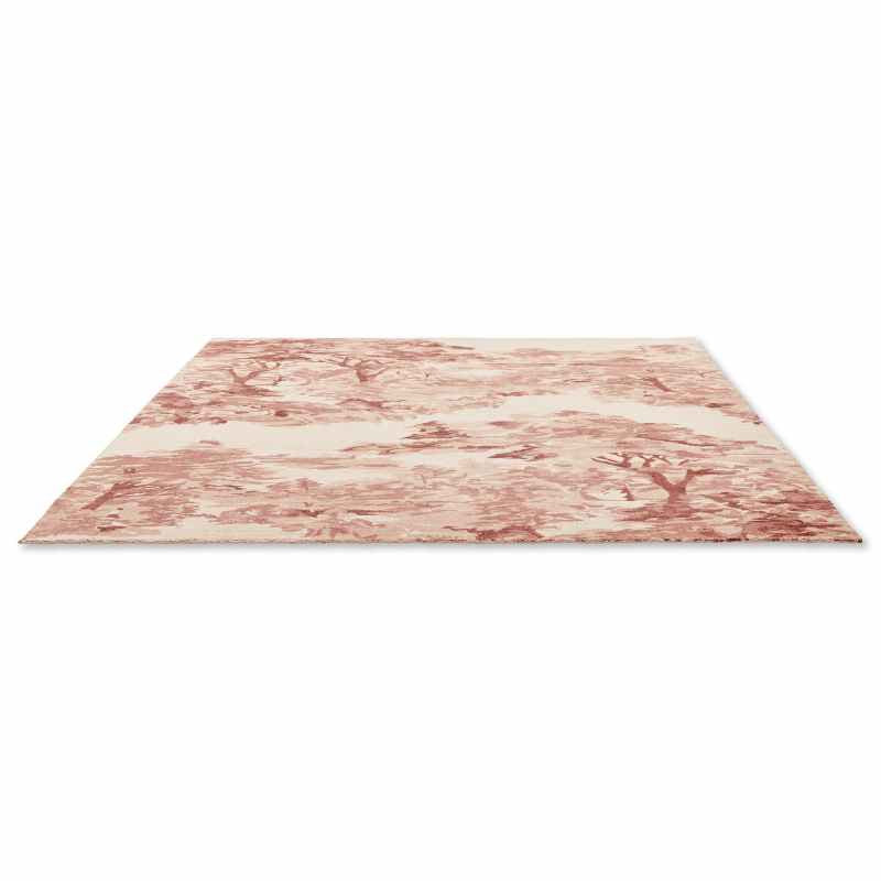 Landscape Toile 162602 Rugs by Ted Baker in Light Pink