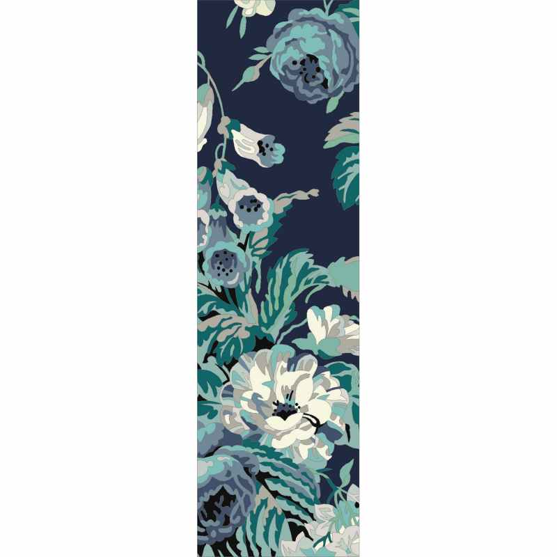 Stapleton Park Floral Wool Runner Rugs 45308 by Sanderson
