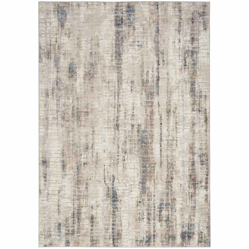Calvin Klein Infinity Rugs CK022 IFN04 in Ivory Blue