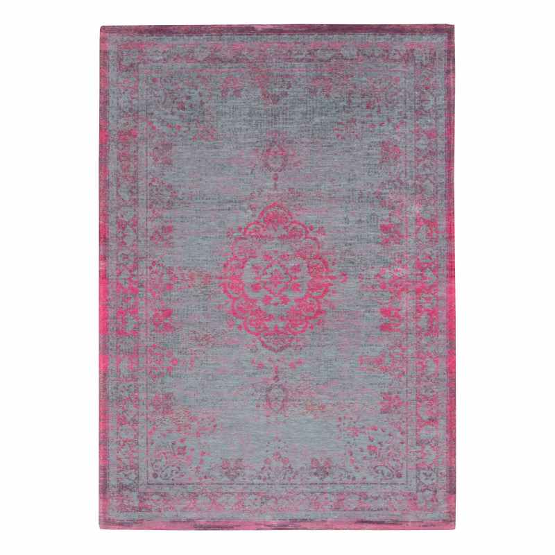 Louis De Poortere Traditional Fading World Medallion Designer Rugs 8261 Pink Flash