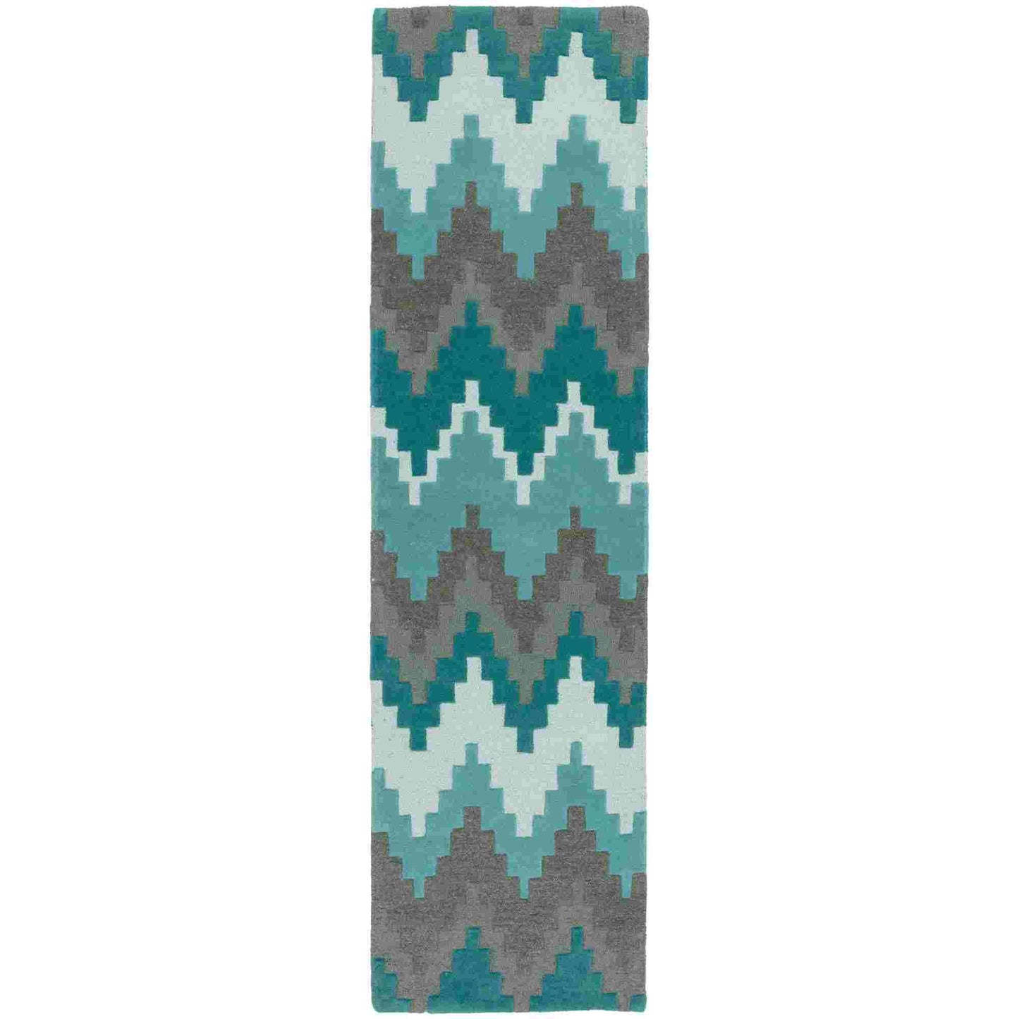 Matrix MAX21 Cuzzo Hallway Runner Rugs in Teal Blue