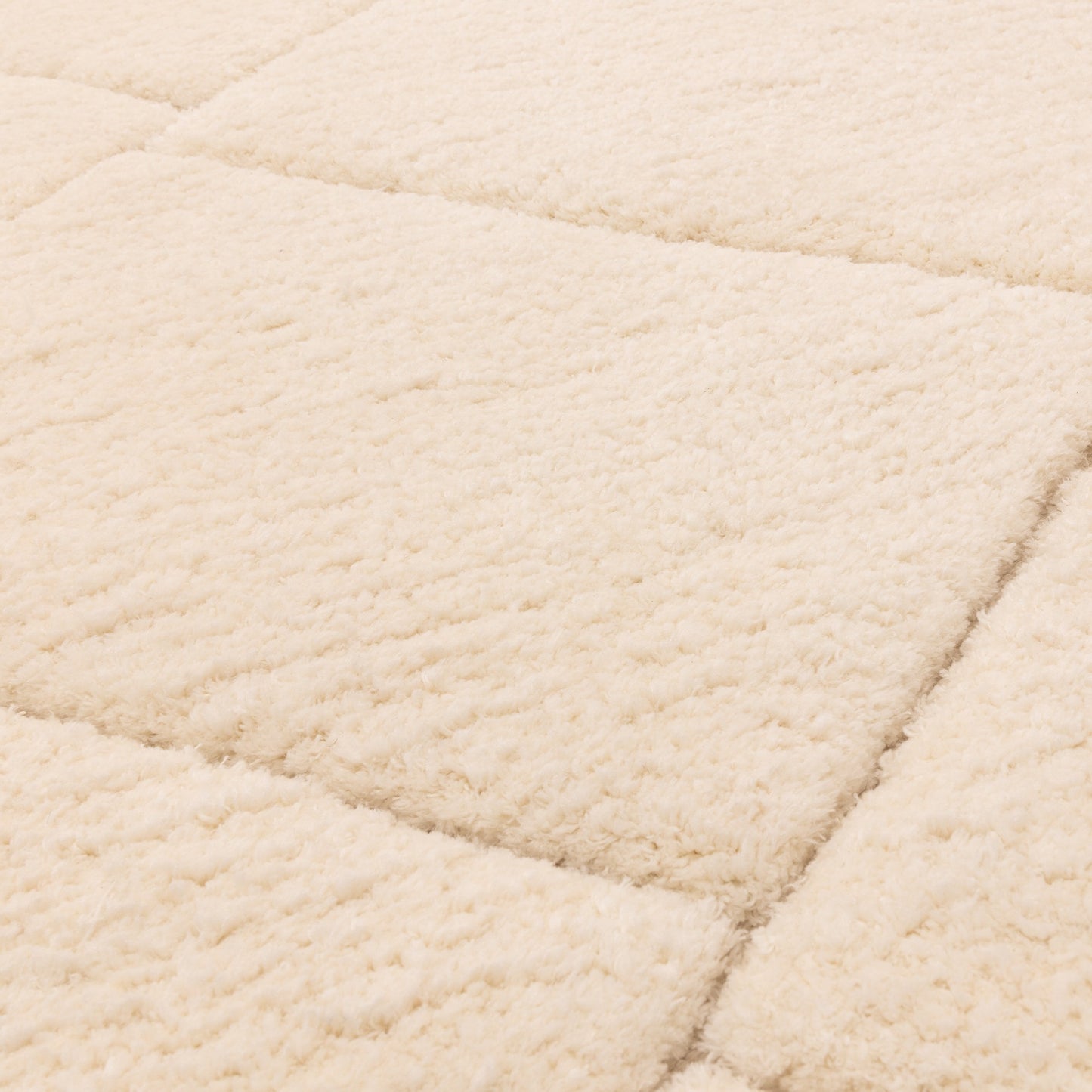 Fes FE01 Moroccan Berber Carved Boho Rugs in Cream White