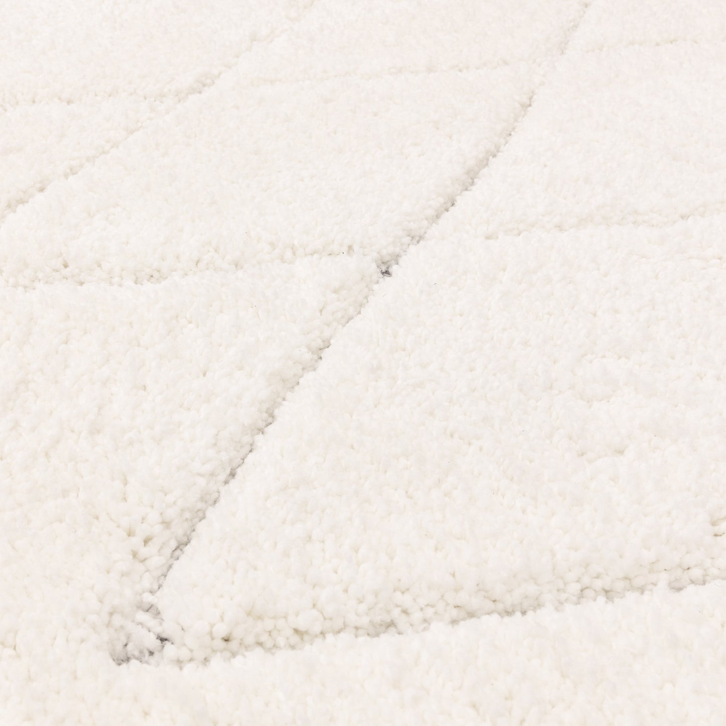 Fes FE05 Moroccan Berber Carved Boho Rugs in Cream White