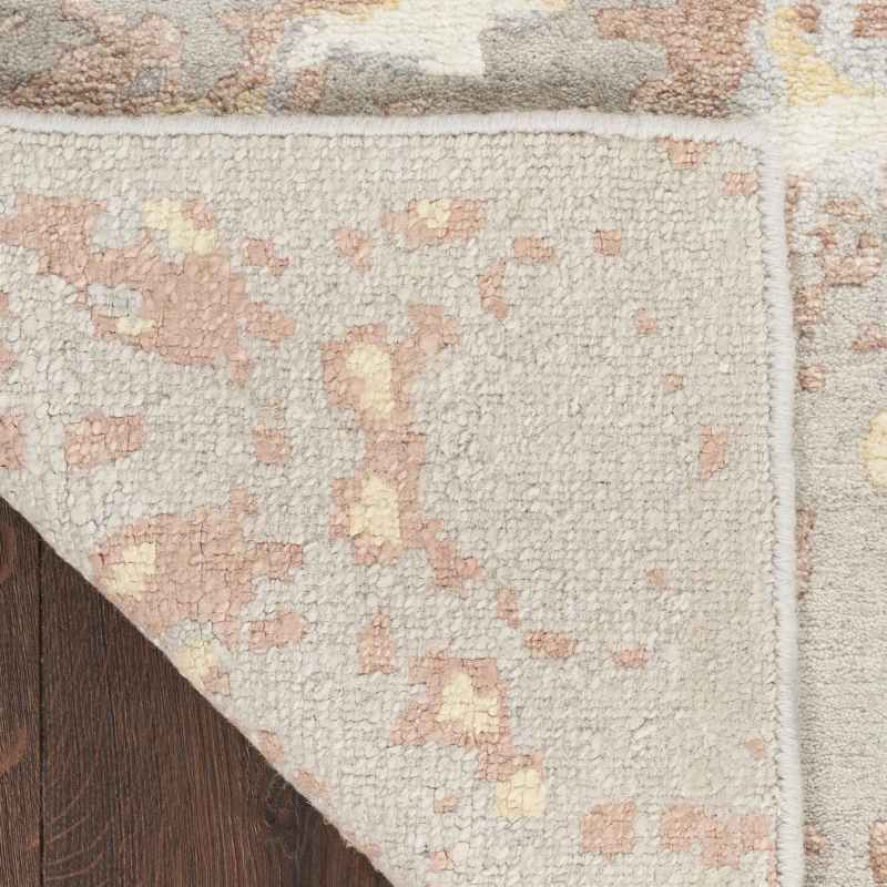 SHA20 Silk Shadows Runner Rugs by Nourison in Silver Grey