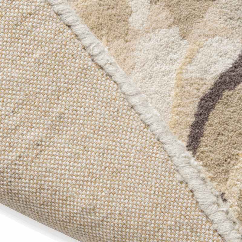 Gosford Floral 081307 Rug by Laura Ashley in Natural Sage Green