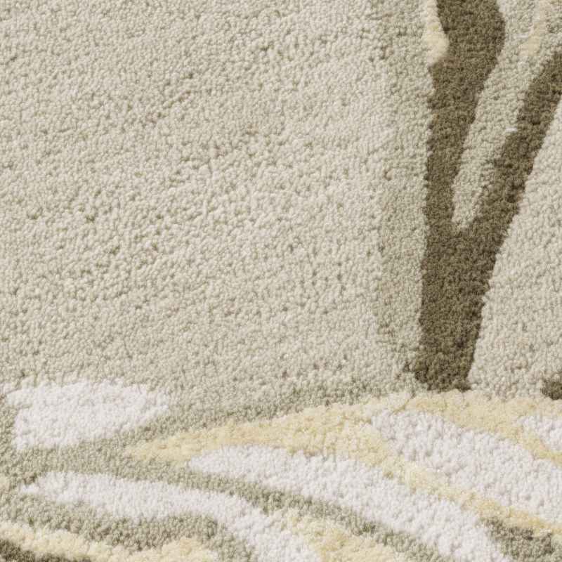 Gosford 081307 Circle Rug by Laura Ashley in Natural Sage Green