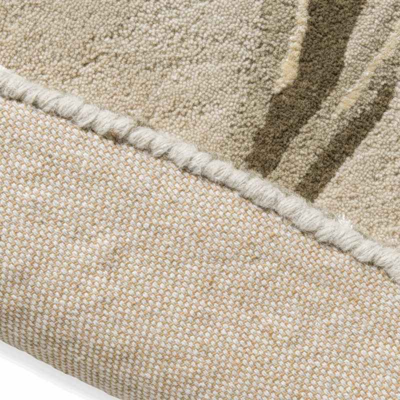 Gosford 081307 Circle Rug by Laura Ashley in Natural Sage Green