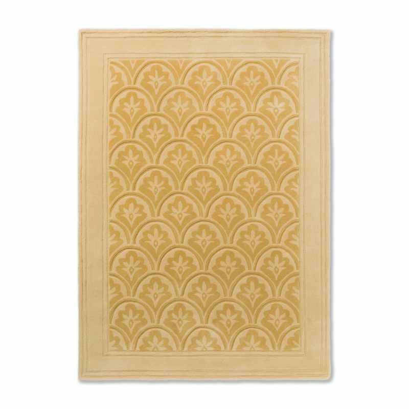 Catarina 080806 Wool Rug by Laura Ashley in Gold