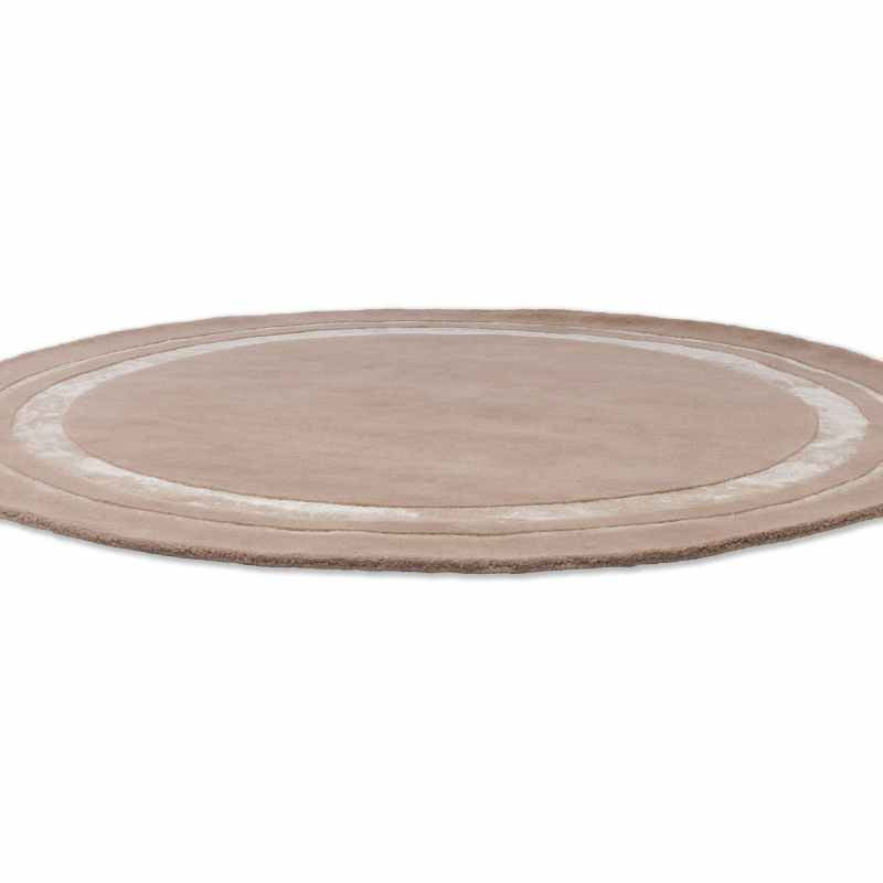 Redbrook 081801 Circle Rug by Laura Ashley in Hazelnut Brown
