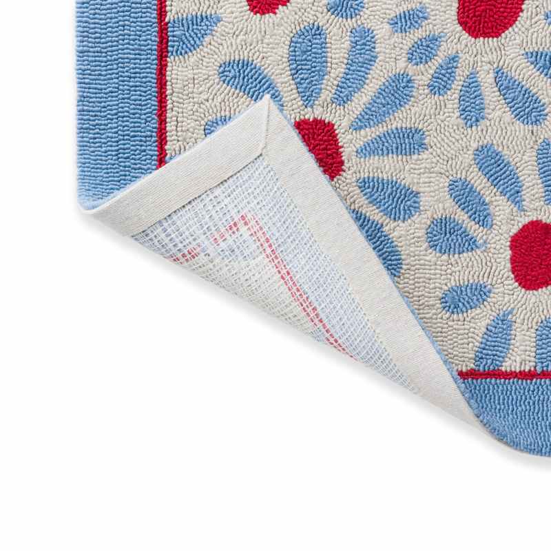 Thorncliff Daisy 480308 Indoor Outdoor Rug by Laura Ashley in Sky Blue