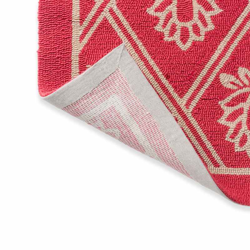 Porchester 480200 Indoor Outdoor Rug by Laura Ashley in Poppy Red