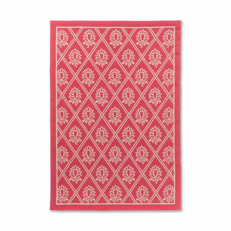 Porchester 480200 Indoor Outdoor Rug by Laura Ashley in Poppy Red