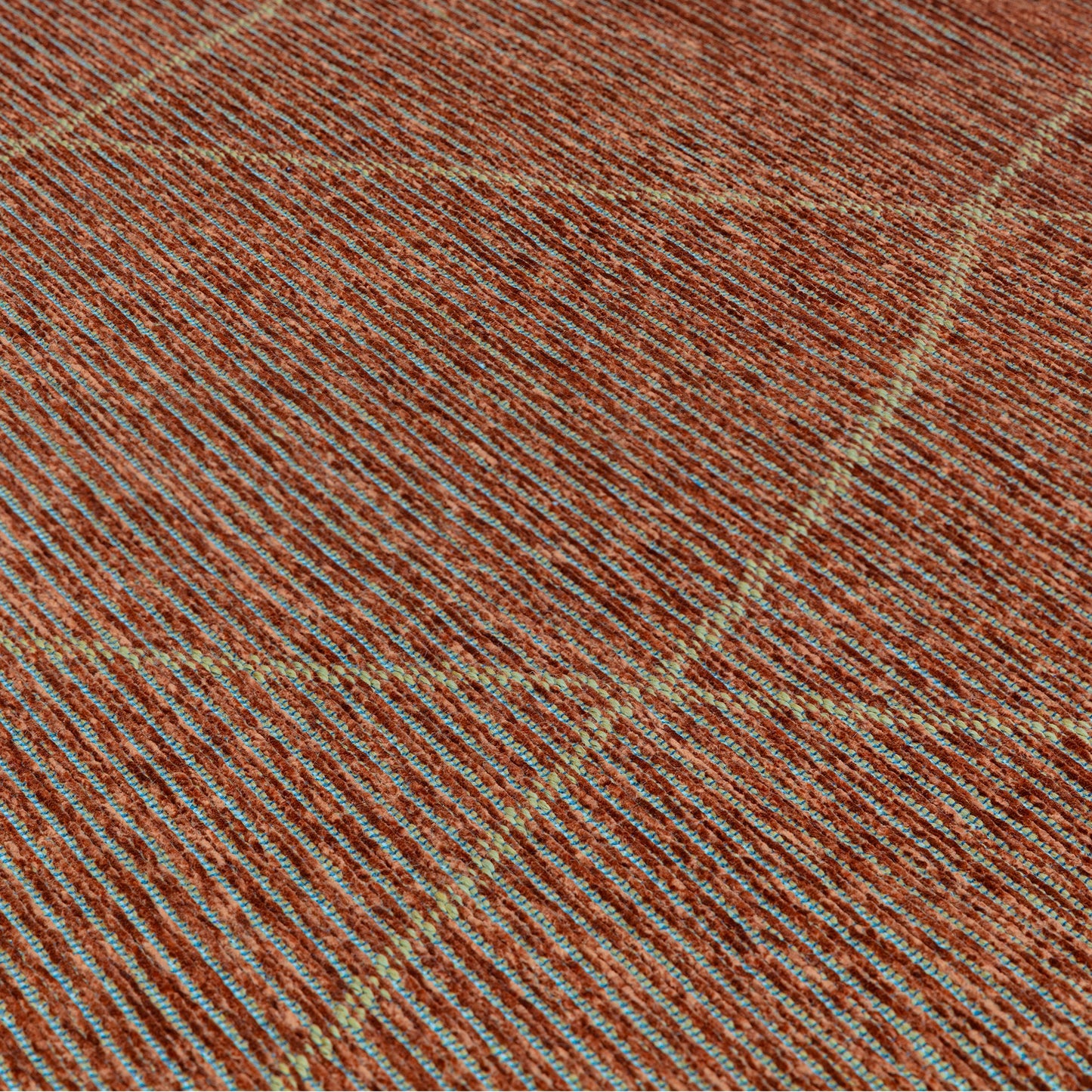 Mulberry Berber Jute Flatweave Rugs in Terracotta Orange