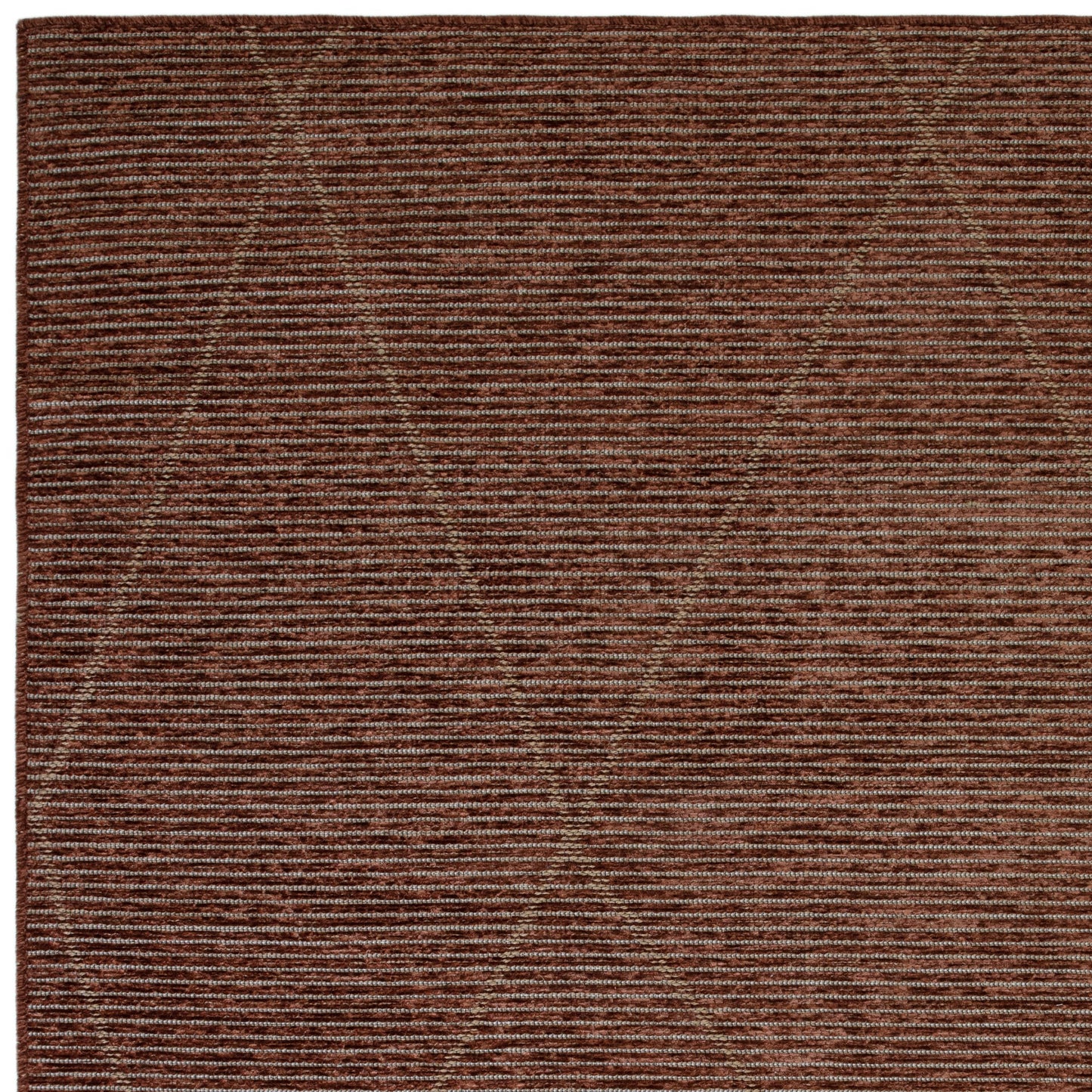 Mulberry Berber Jute Flatweave Rugs in Terracotta Orange