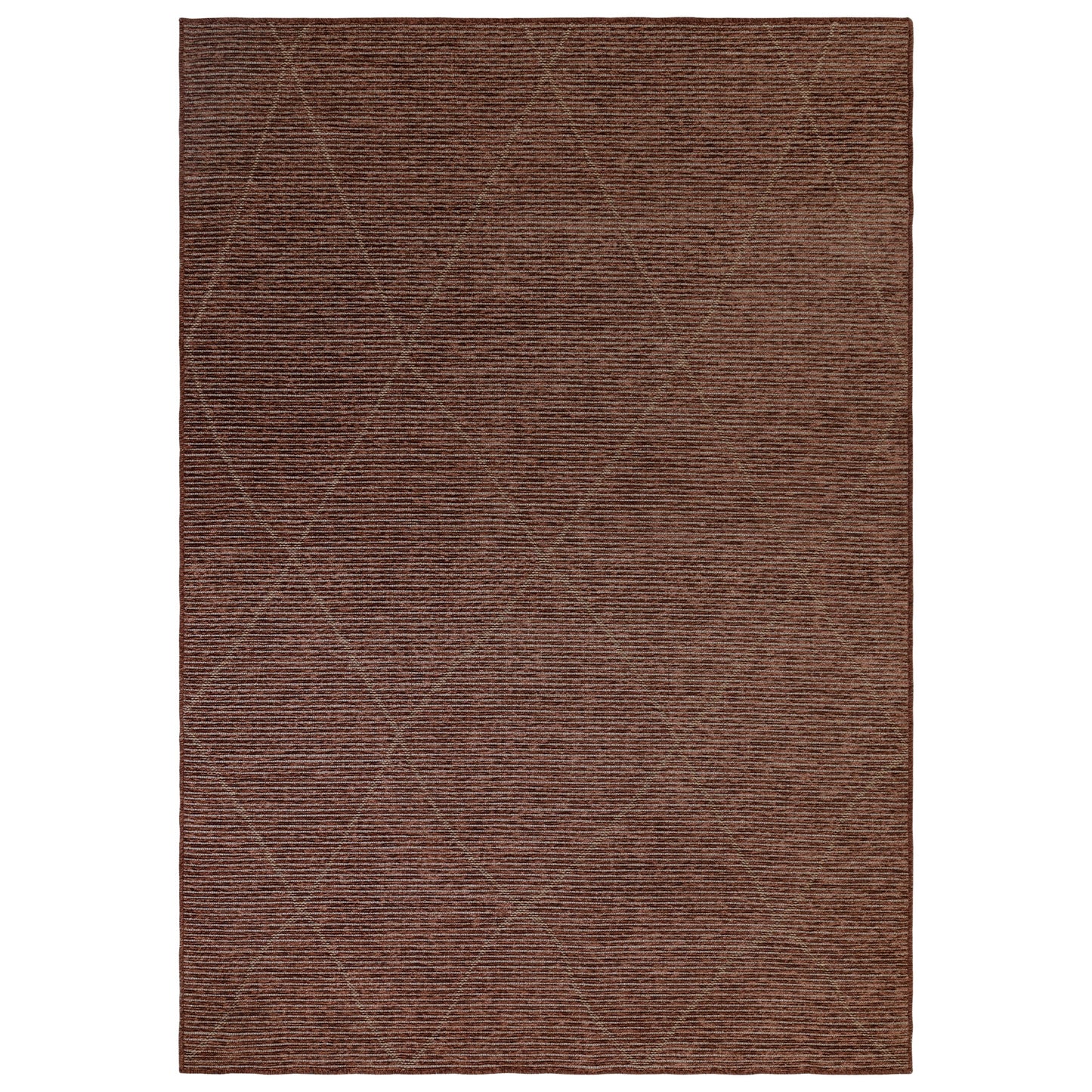 Mulberry Berber Jute Flatweave Rugs in Terracotta Orange