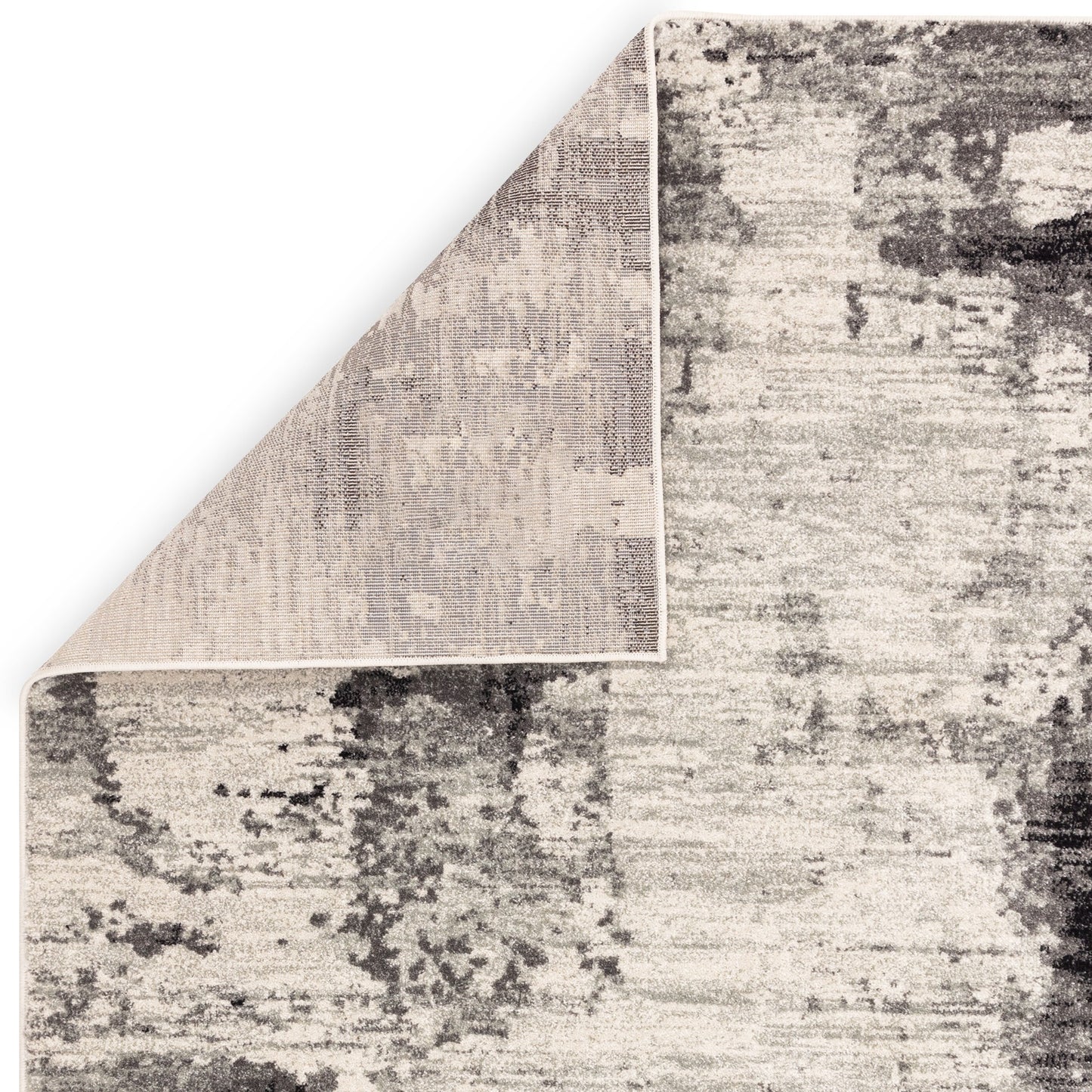 Nova Mirage Abstract NV37 Rugs in Charcoal Grey