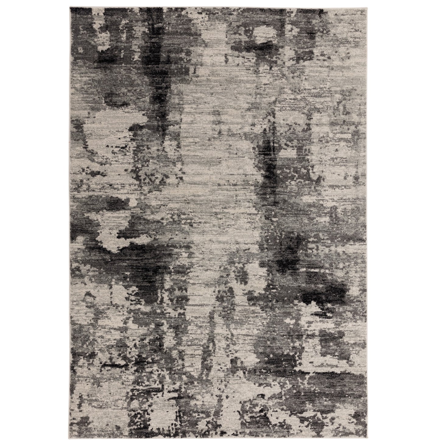 Nova Mirage Abstract NV37 Rugs in Charcoal Grey