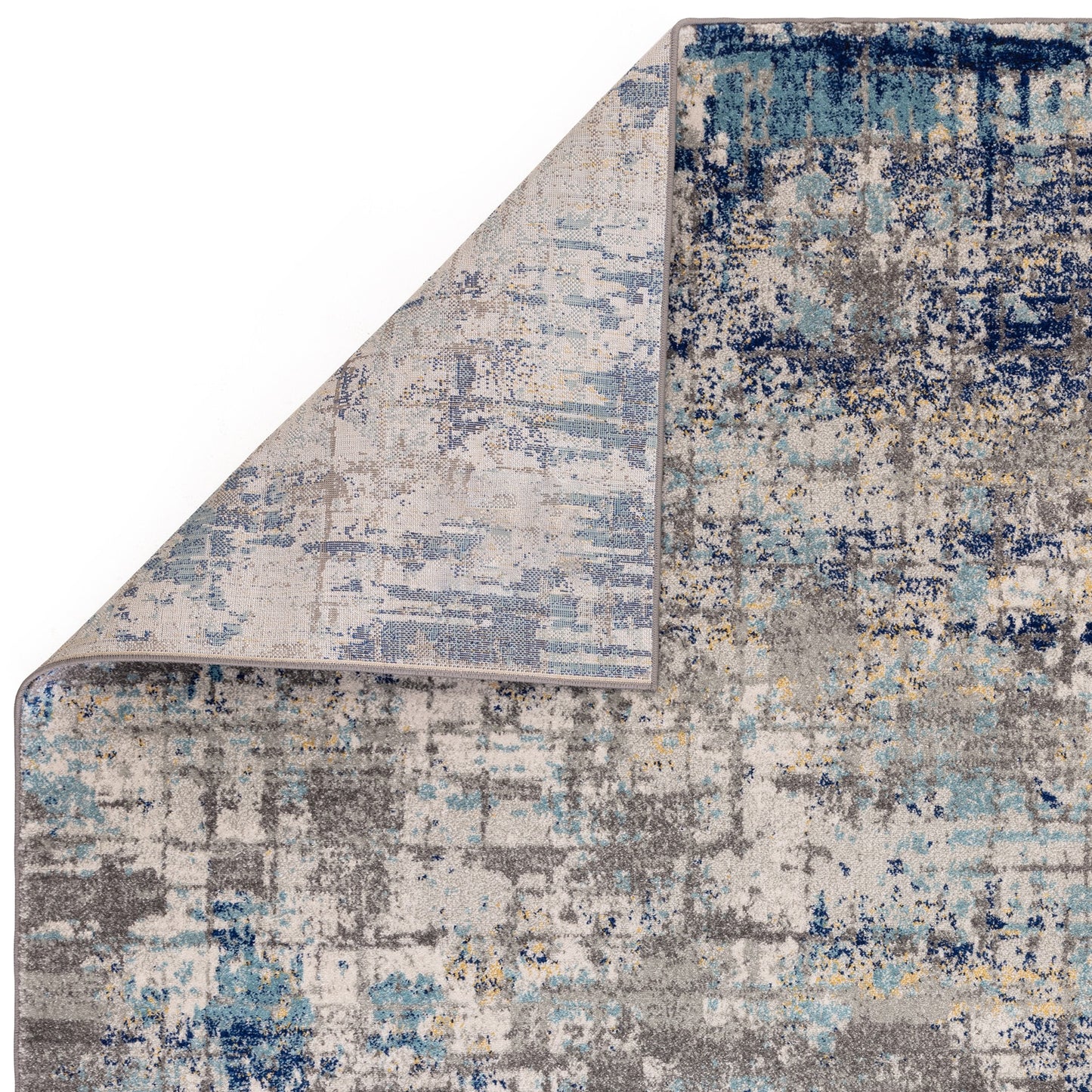 Nova Illusion Abstract NV40 Rugs in Blue