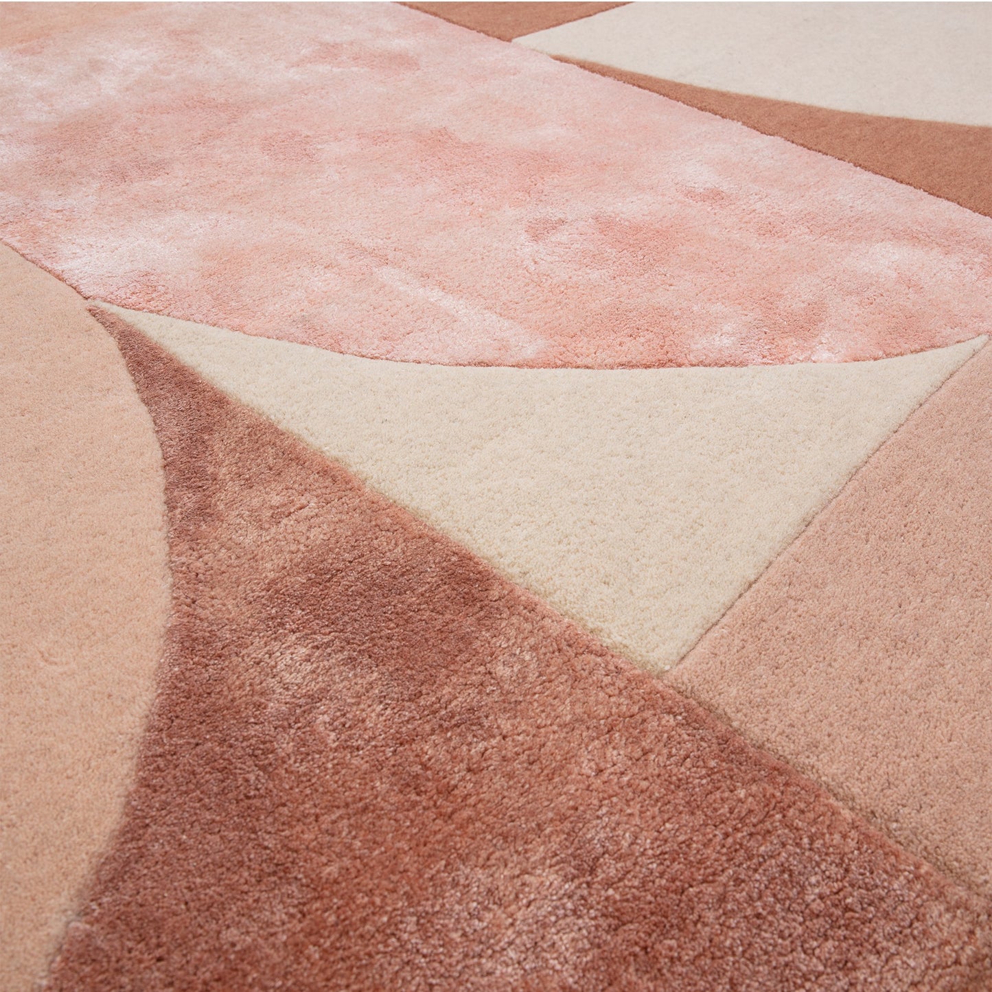Matrix Oval Geometric Wool Rug in 78 Earth Brown