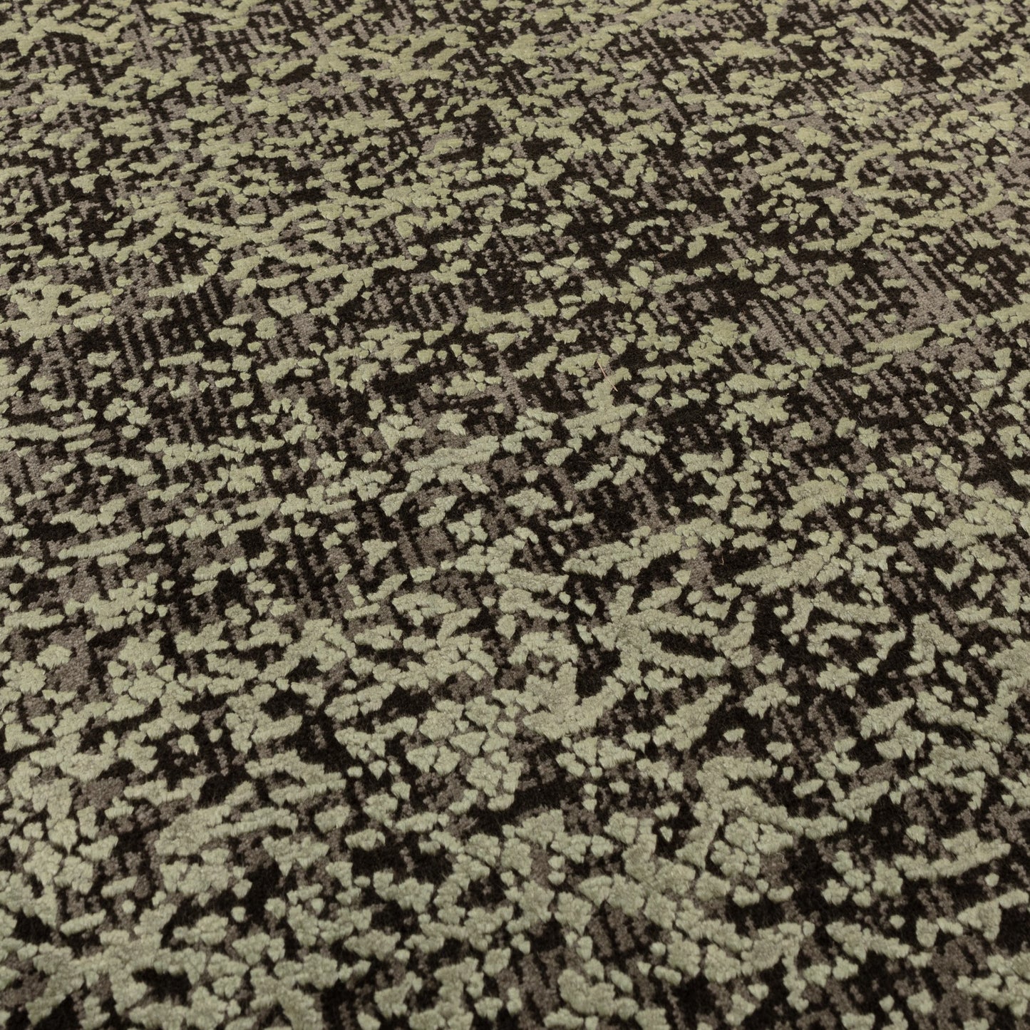Elodie Contemporary Bordered Rug in Sage Green