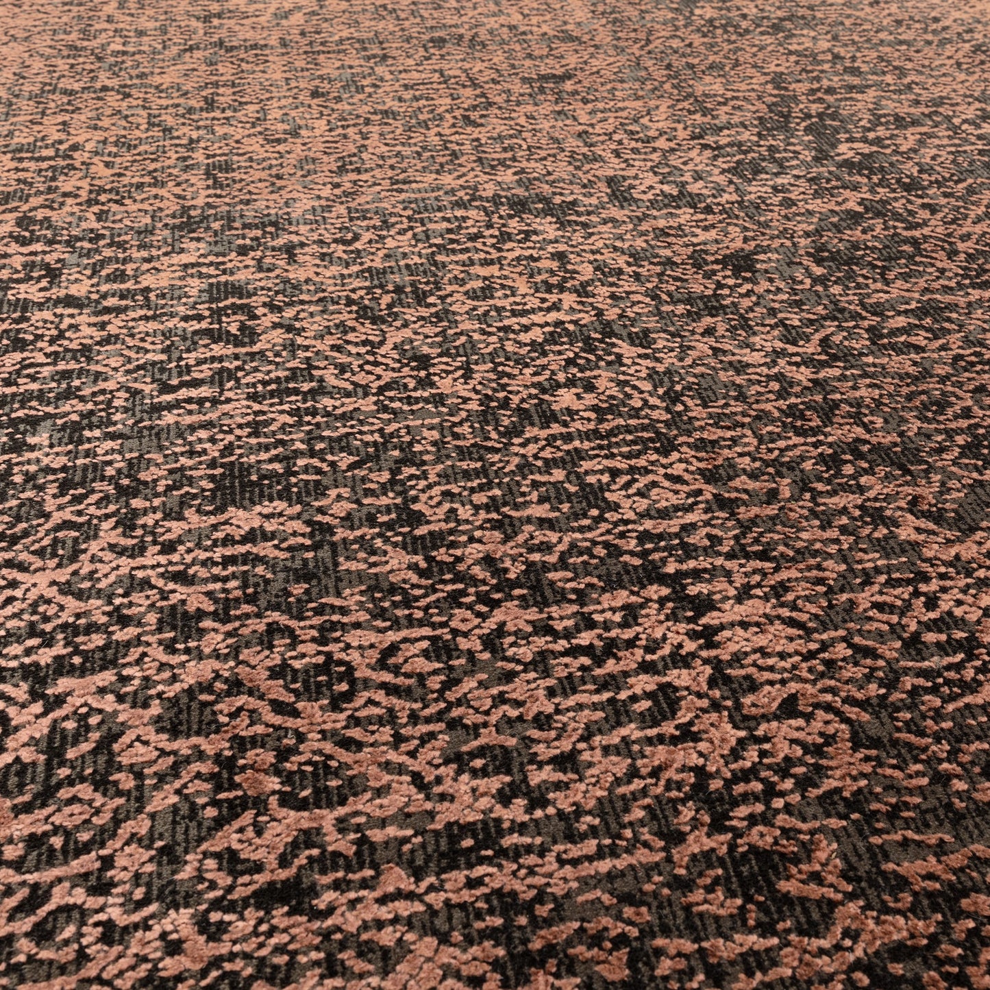 Elodie Contemporary Bordered Rug in Terracotta Orange