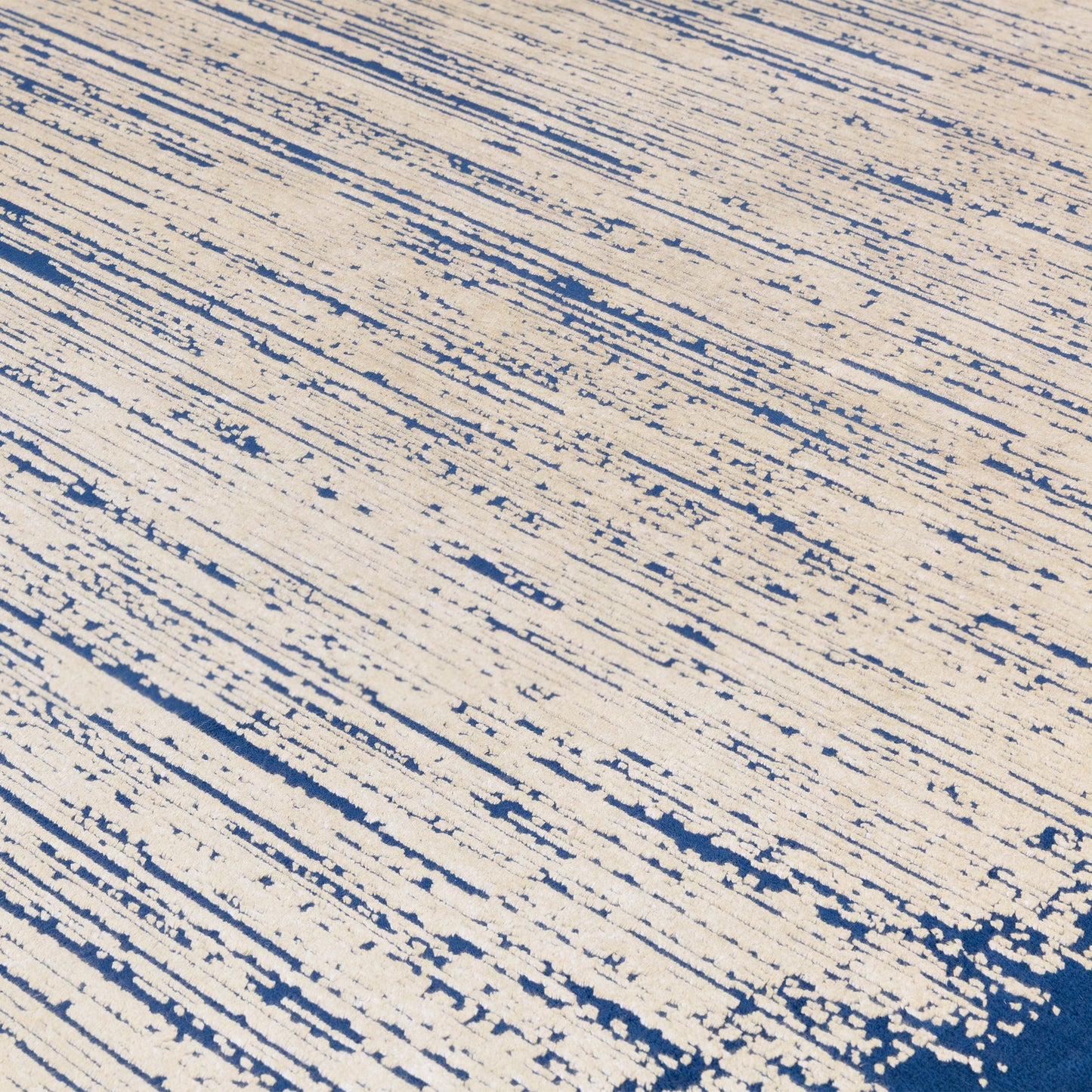 Elodie Contemporary Bordered Rug in Twilight Blue