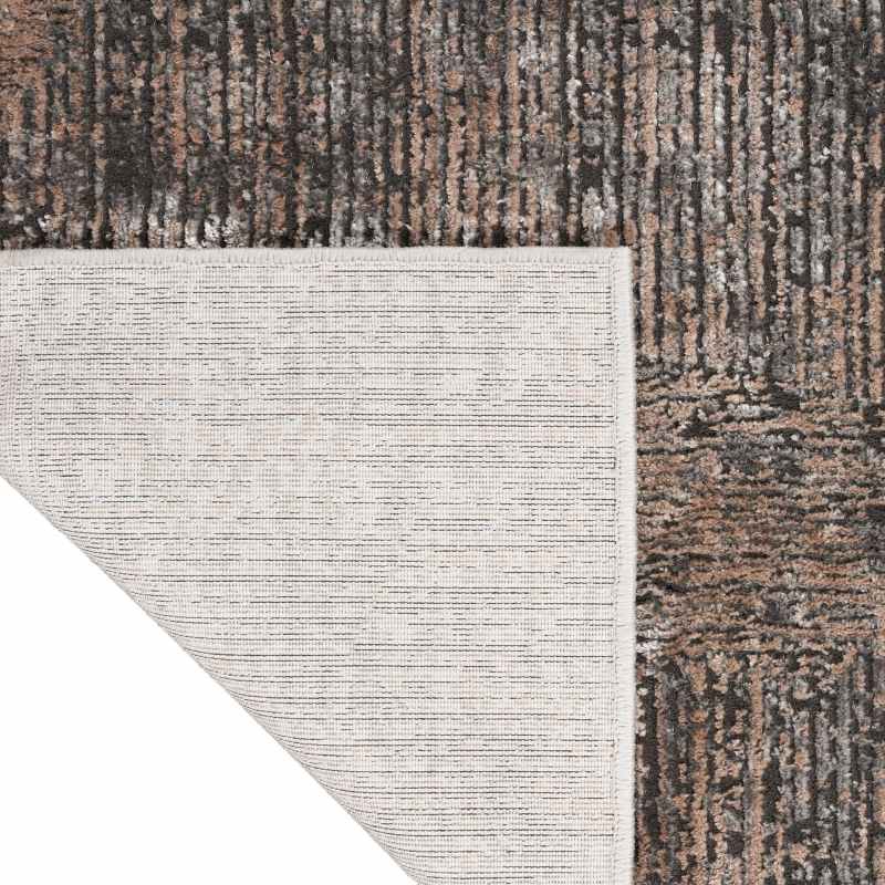 Calvin Klein IRR01 CK024 Irradiant Linear Runner Rug in Black Ivory