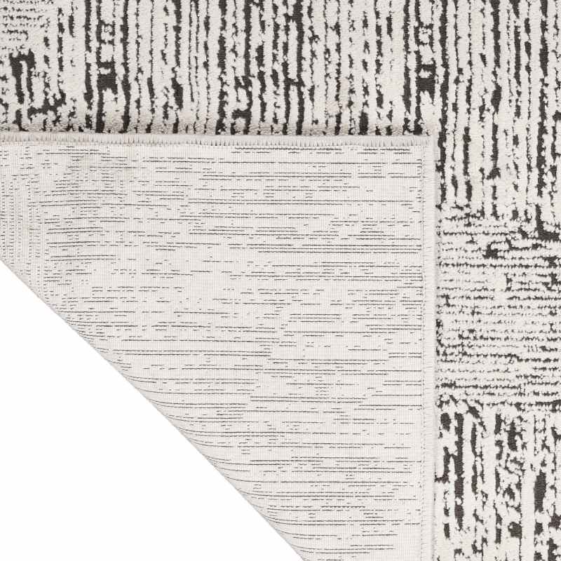 Calvin Klein IRR01 CK024 Irradiant Linear Runner Rug in Cream Black