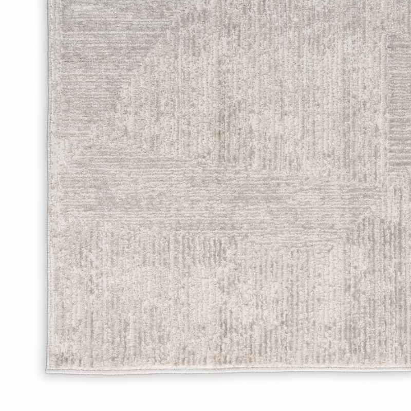 Calvin Klein IRR01 CK024 Irradiant Linear Runner Rug in Silver Grey