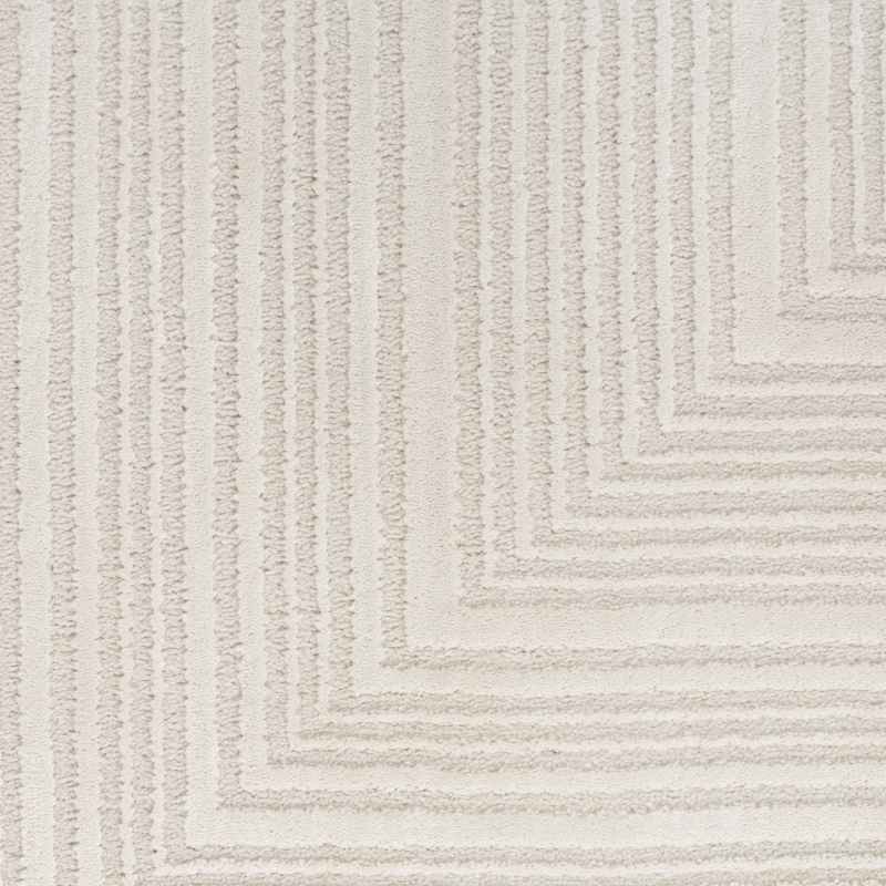 Calvin Klein IRR02 CK024 Irradiant Geometric Runner Rug in Ivory White