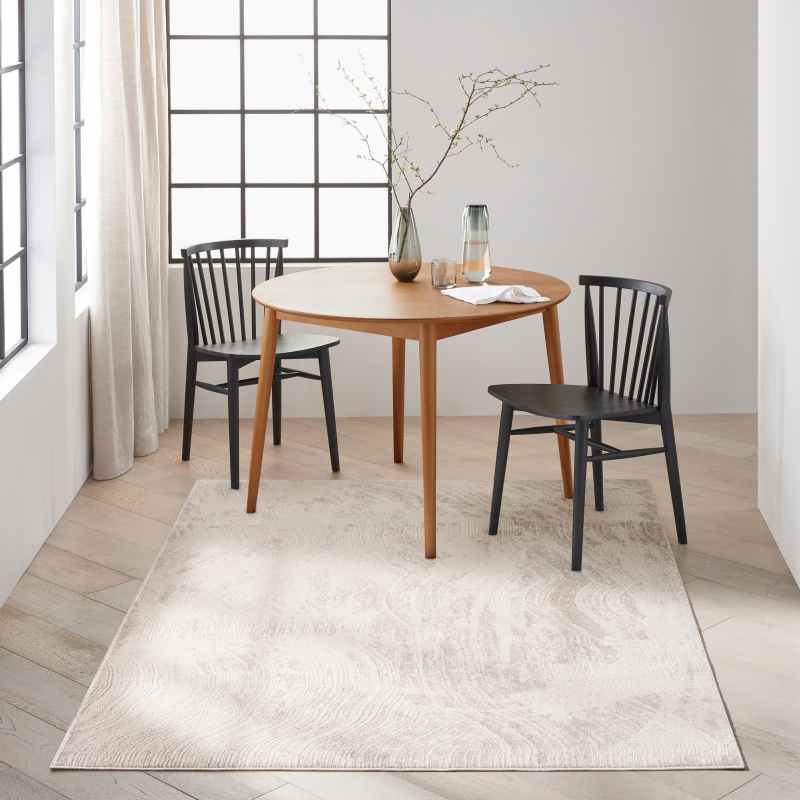 Calvin Klein IRR04 CK024 Irradiant Abstract Rug in Silver Grey