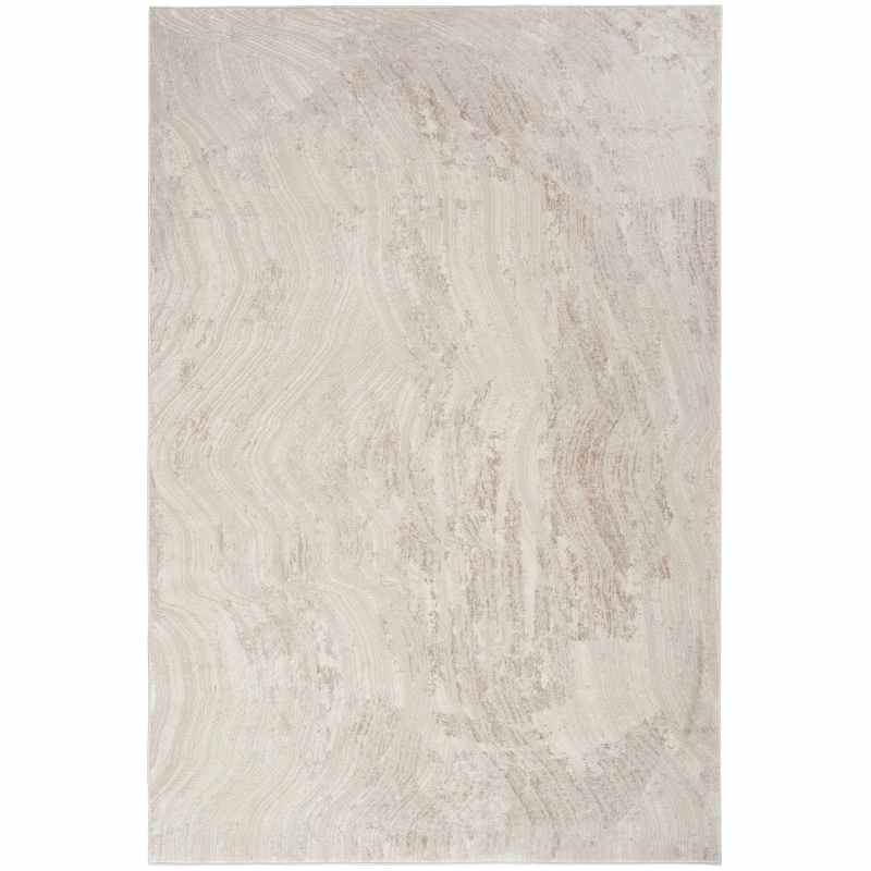 Calvin Klein IRR04 CK024 Irradiant Abstract Rug in Silver Grey
