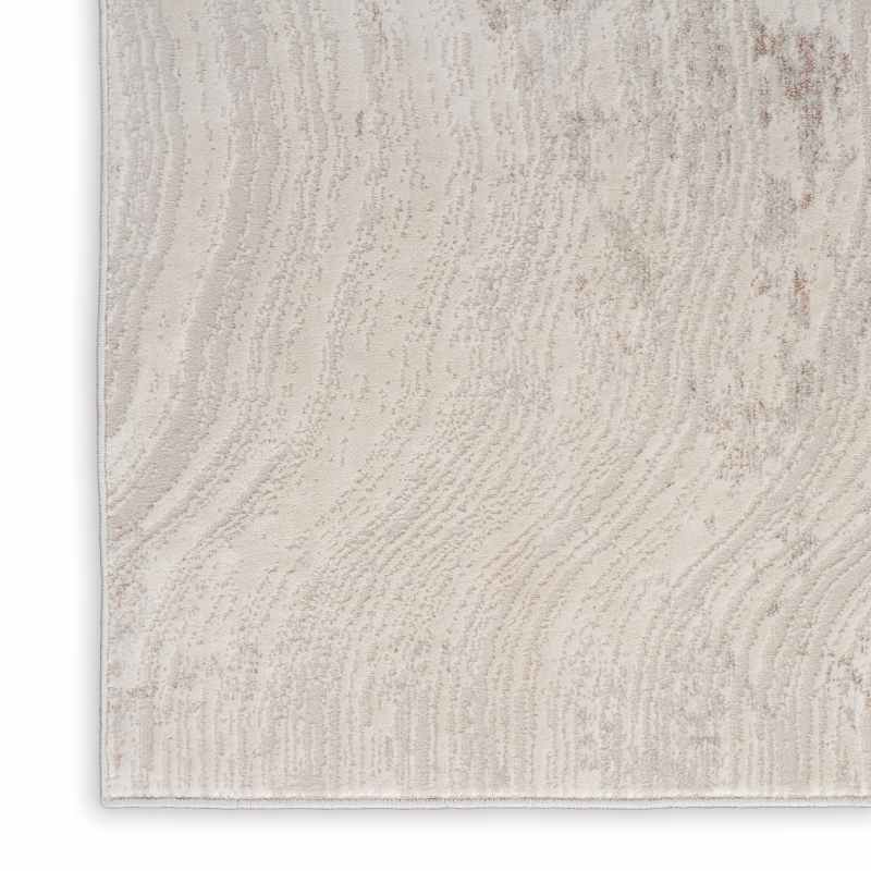 Calvin Klein IRR04 CK024 Irradiant Abstract Runner Rug in Silver Grey