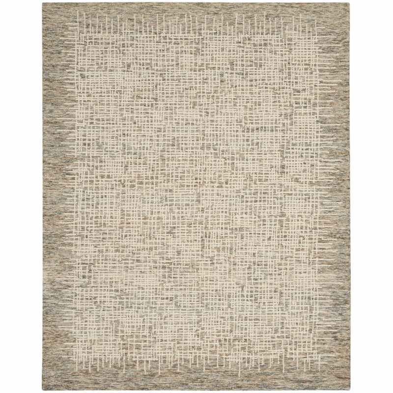 Colorado CLR03 Linear Wool Rugs by Nourison in Ivory Multi