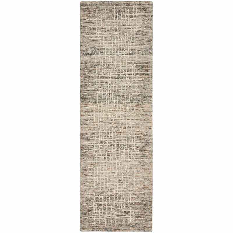 Colorado CLR03 Linear Wool Runner Rug by Nourison in Ivory Multi