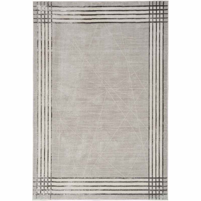 Desire DSR01 Geometric Rugs by Nourison in Grey Silver