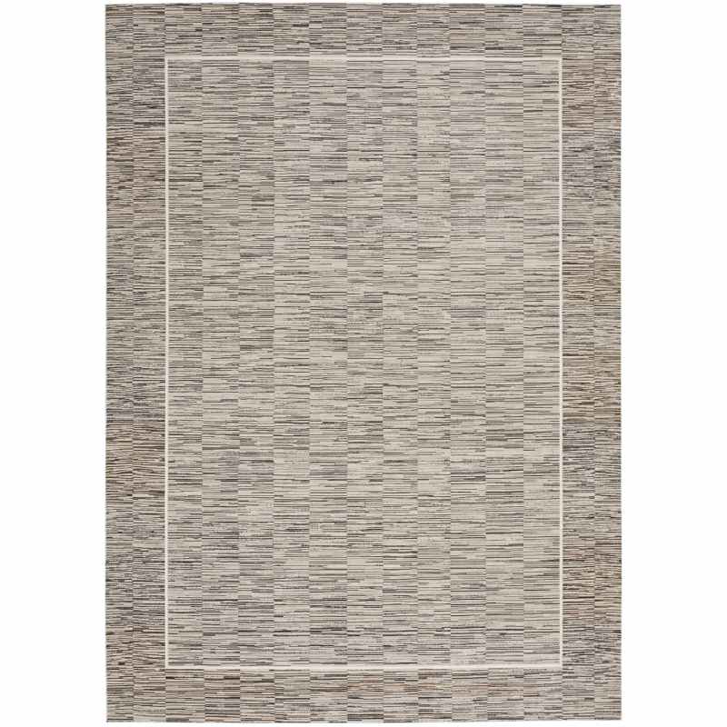 Desire DSR02 Border Rugs by Nourison in Charcoal Grey