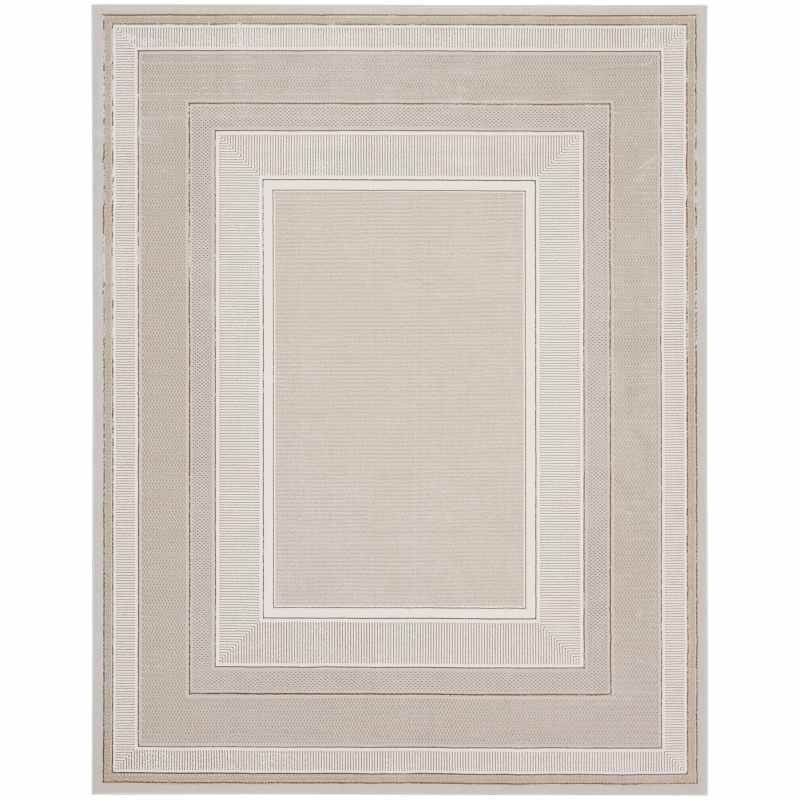 Glitz GLZ07 Geometric Rugs by Nourison in Ivory White