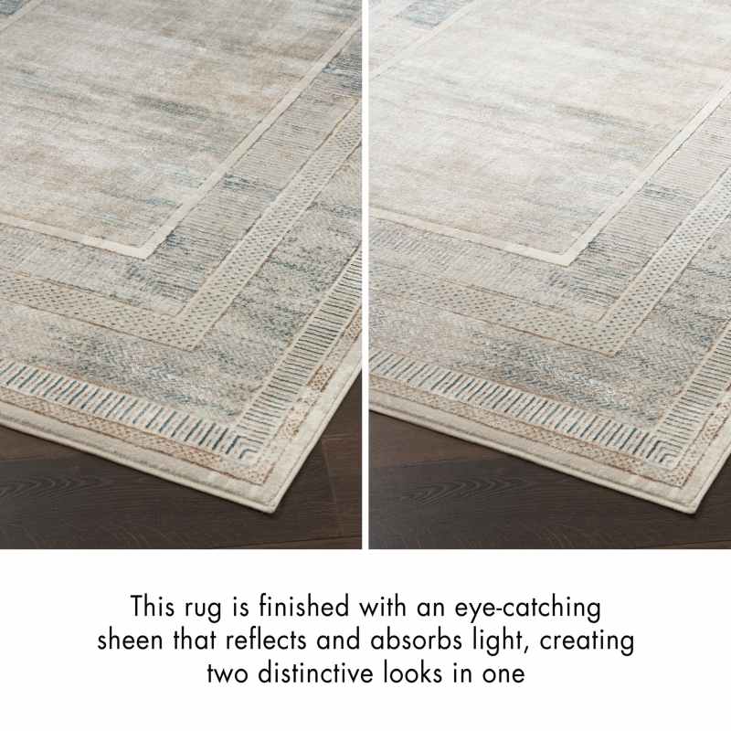 Glitz GLZ07 Geometric Runner Rugs by Nourison in Ivory Multi