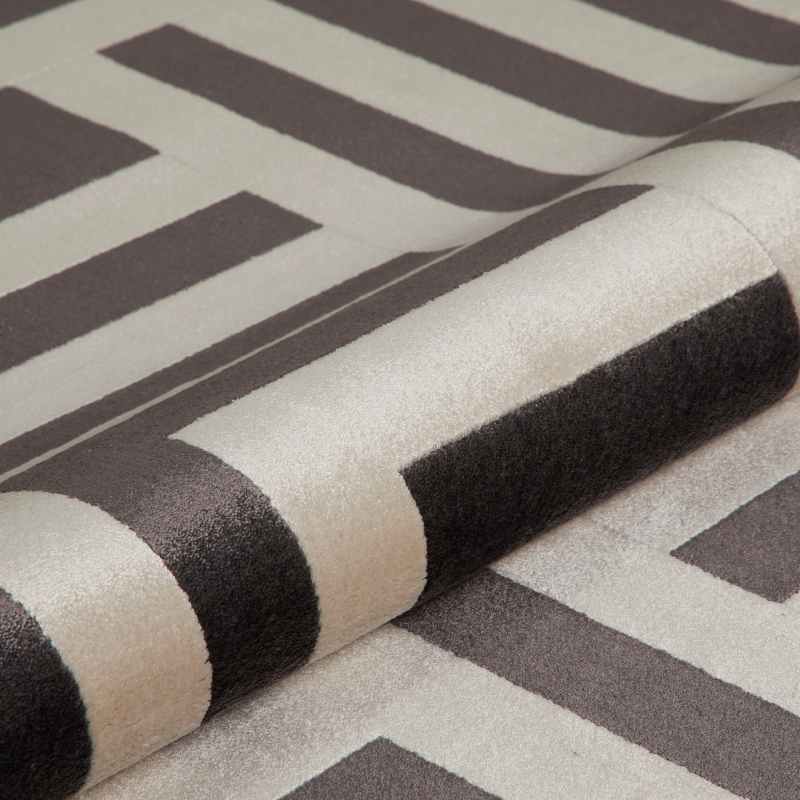 Lugano LUG01 Modern Rugs by Concept Looms in Light Grey Anthracite