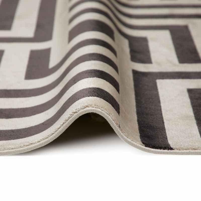 Lugano LUG01 Modern Rugs by Concept Looms in Light Grey Anthracite