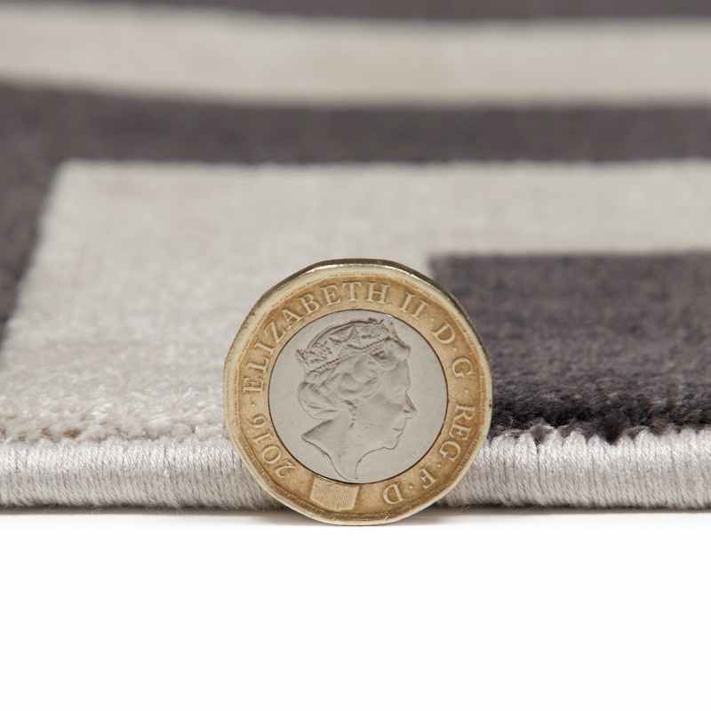 Lugano LUG01 Modern Rugs by Concept Looms in Light Grey Anthracite